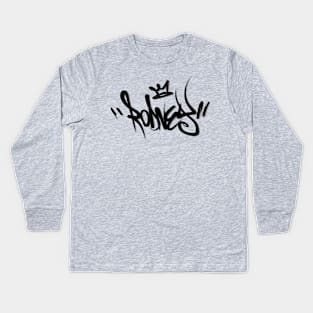 Rodney - graffiti style Kids Long Sleeve T-Shirt